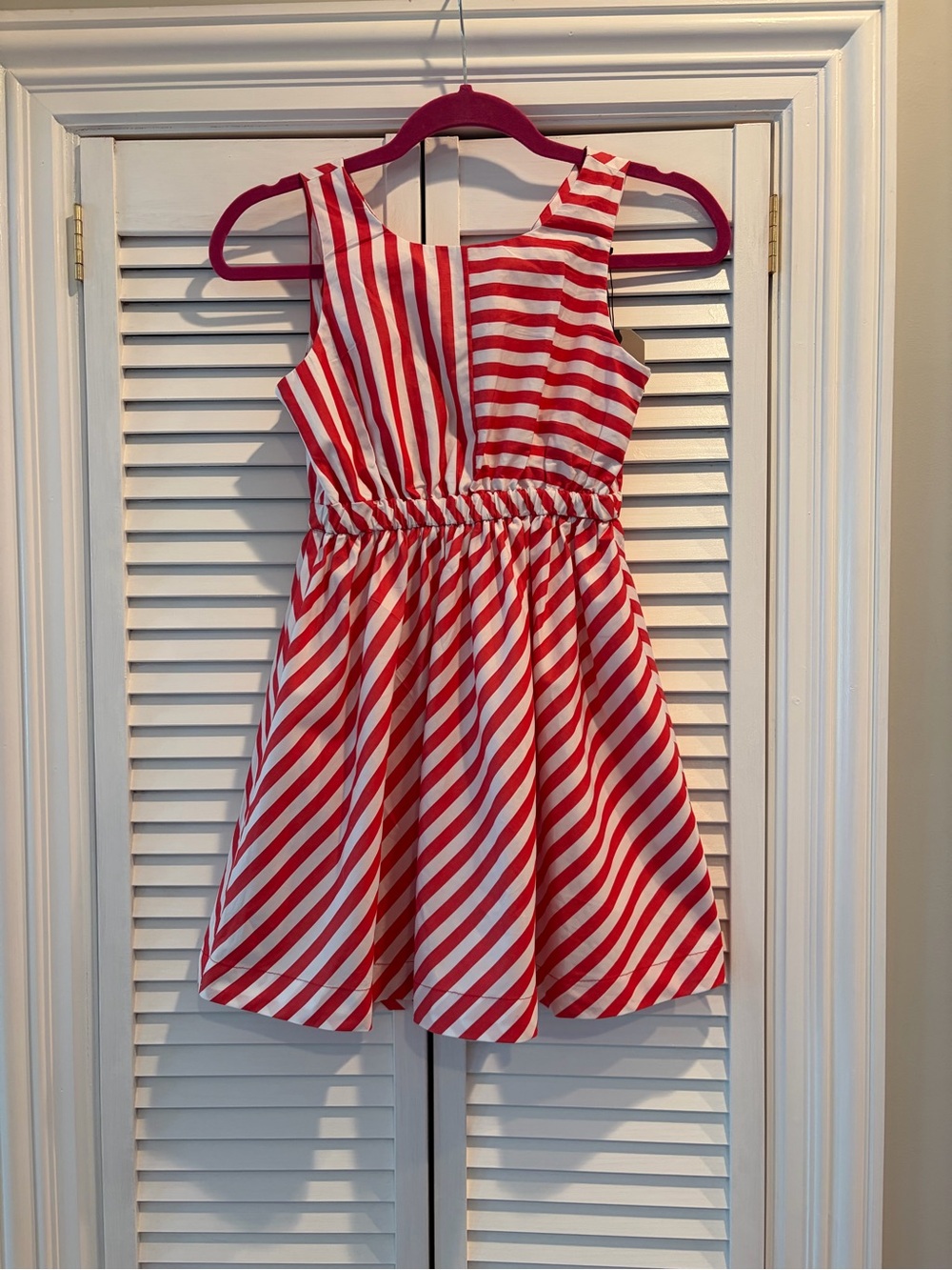 Zara NWT Red and White Striped Sleeveless Summer Dress